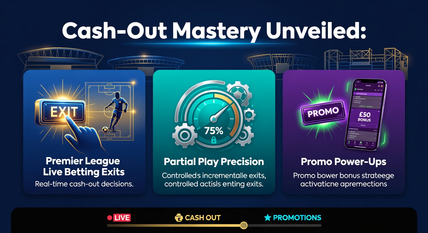 Dynamic screenshot of a Premier League live betting interface showing cash-out options during an intense match moment